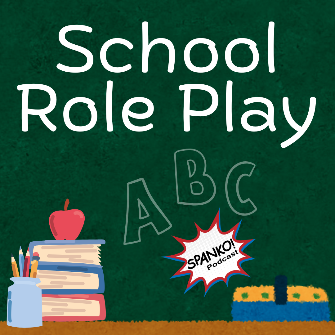 Chalkboard that reads "School Role Play"